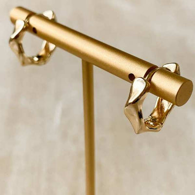 Gold Chloe Hoops (CHL-HOO-25) | Agaveh Girl | boogie + birdie