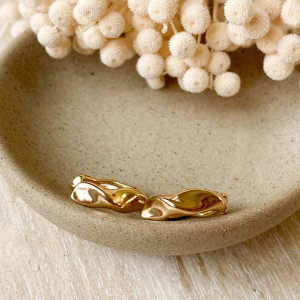 Gold Chloe Hoops (CHL-HOO-25) | Agaveh Girl | boogie + birdie