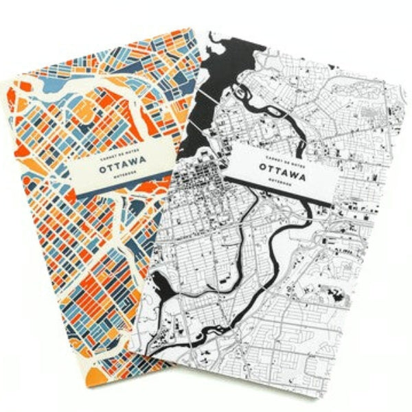 Chroma Ottawa Map Lined Notebook | I Like Maps | boogie + birdie