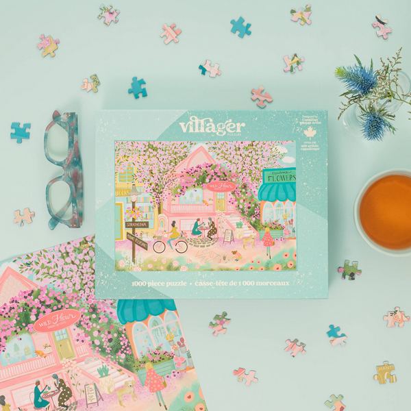 City in Bloom 1000 Piece Puzzle | Villager Puzzles | boogie + birdie
