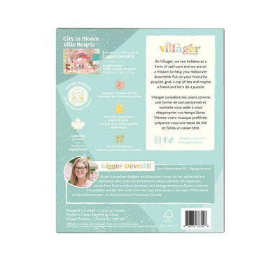 City in Bloom 1000 Piece Puzzle | Villager Puzzles | boogie + birdie