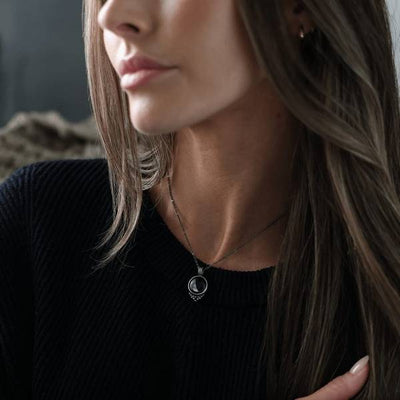 Moonglow Pewter Classic Necklace | Necklaces | boogie + birdie