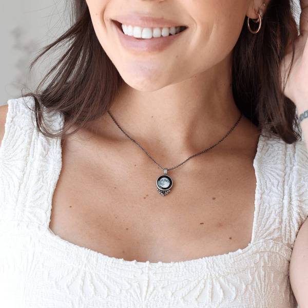 Moonglow Pewter Classic Necklace | Necklaces | boogie + birdie