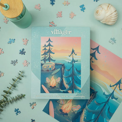 Coastal Camping 1000 Piece Puzzle | Villager Puzzle | boogie + birdie