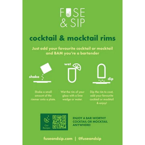 Cosmo Cockail Rimmer | Fuse & Sip | boogie + birdie