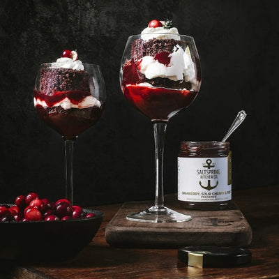 Cranberry, Sour Cherry & Port Preserve | Saltspring Kitchen | boogie + birdie