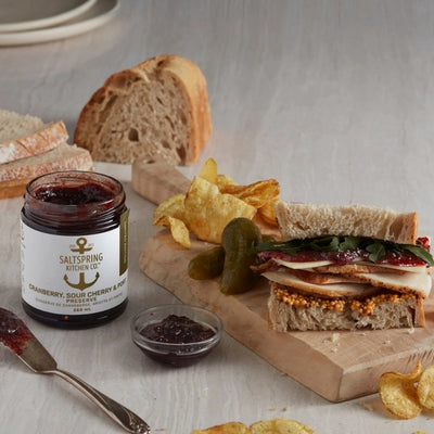 Cranberry, Sour Cherry & Port Preserve | Saltspring Kitchen | boogie + birdie
