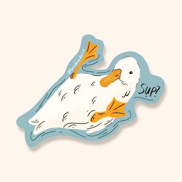 Cute Duck Sticker | Brush + Bird Paper Co. | boogie + birdie