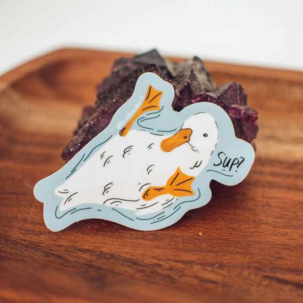 Cute Duck Sticker | Brush + Bird Paper Co. | boogie + birdie