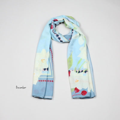 December Holly Birth Flower Scarf | Attic Creations | boogie + birdie