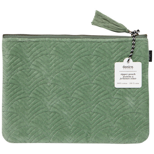 Jade Quilted Flat Pouch | Danica Studio | boogie + birdie