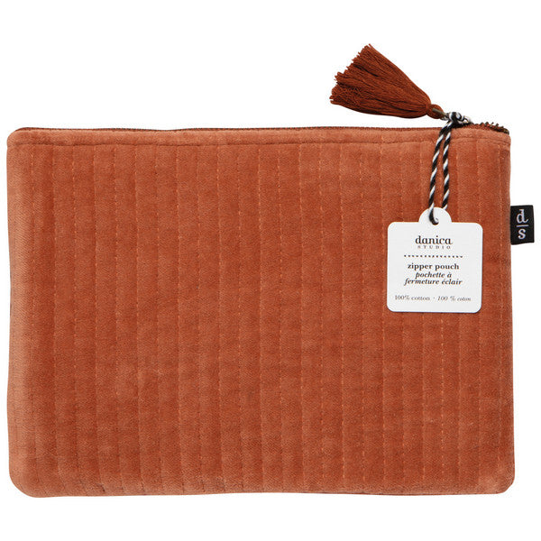 Copper Quilted Flat Pouch | Danica Studio | boogie + birdie