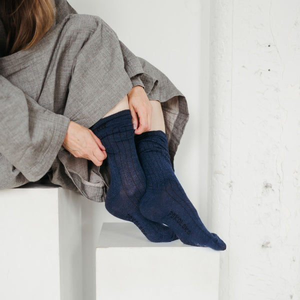 Night Blue Everyday Alpaca Socks | Pokoloko | boogie + birdie