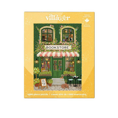 Emerald Bookstore 1000 Piece Puzzle | Villager Puzzles | boogie + birdie