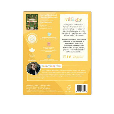 Emerald Bookstore 1000 Piece Puzzle | Villager Puzzles | boogie + birdie