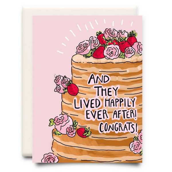 Happily Ever After! Congrats!  Wedding Card | Inkwell Cards | boogie + birdie
