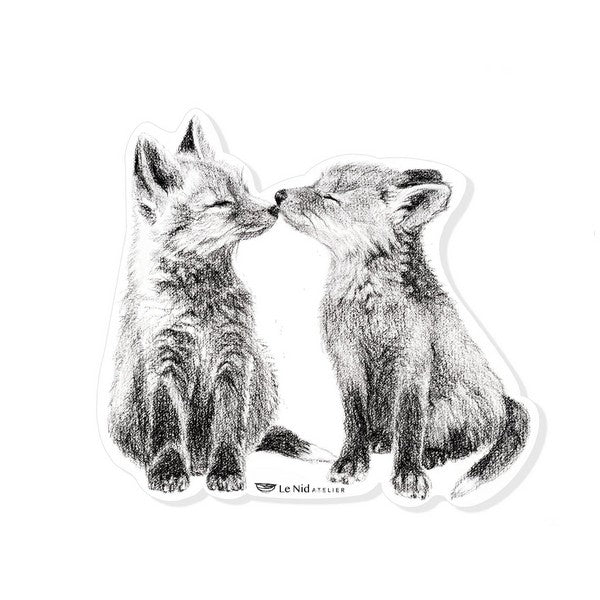 Fox Cubs Sticker | Le Nid Atelier | boogie + birdie