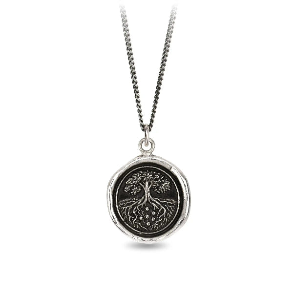 Silver Family Roots Talisman Necklace | Pyrrah | boogie + birdie