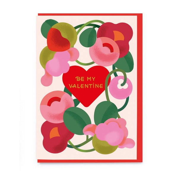 Flower And Heart Wreath Love Card | Valentine's Day | boogie + birdie