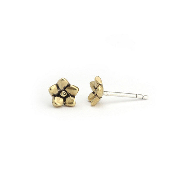 Bronze Forget Me Not Studs (ke-ss-b) | Marmalade Designs | boogie + birdie