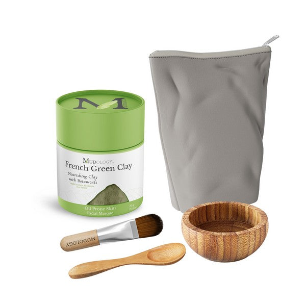 French Green Clay Face Mask Spa Kit | Mudology | boogie + birdie