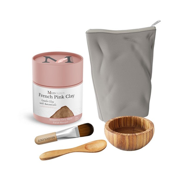 French Pink Clay Face Mask Spa Kit | Mudology | boogie + birdie