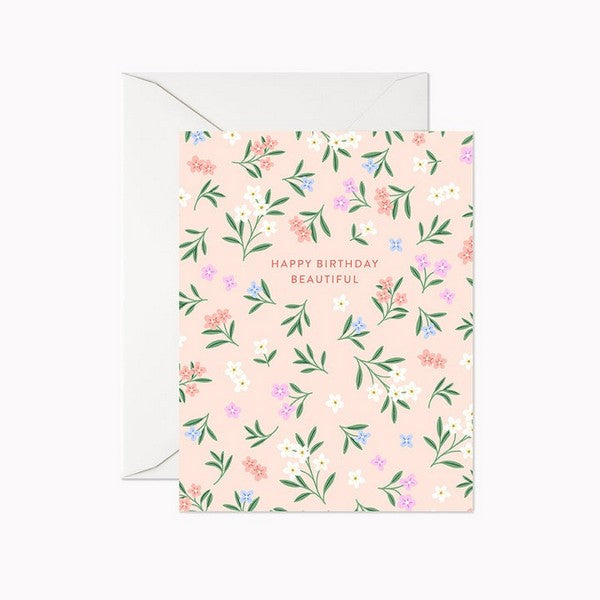 Happy Birthday Beautiful Card | Linden Paper Co. | boogie + birdie

