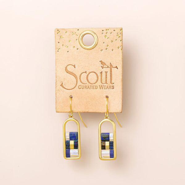 Gold Good Karma Earrings - Indigo (GF007) | Scout | boogie + birdie