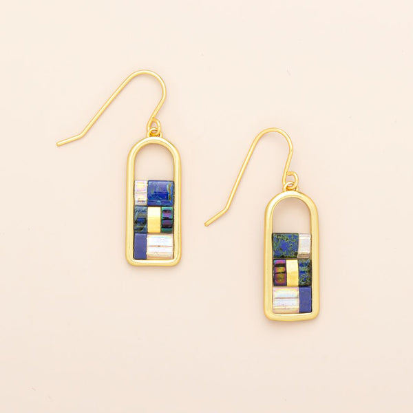 Gold Good Karma Earrings - Indigo (GF007) | Scout | boogie + birdie