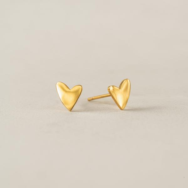 Gold Flirt Waterproof Stud Earrings | Lover's Tempo | boogie + birdie