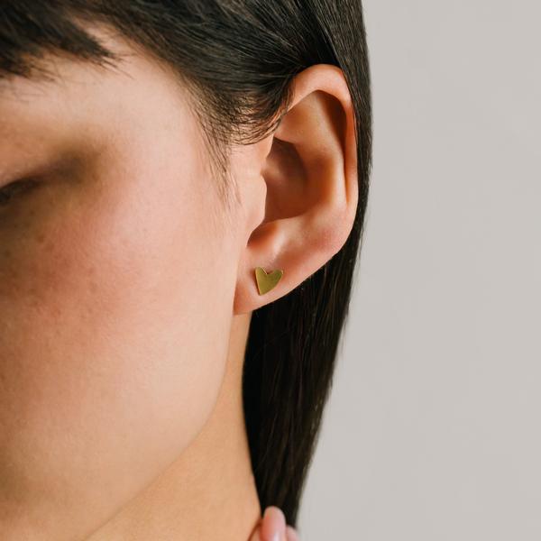 Gold Flirt Waterproof Stud Earrings | Lover's Tempo | boogie + birdie