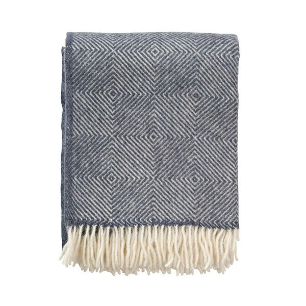 Gooseye Blue Smokey Klippan Throw | Textiles | boogie + birdie