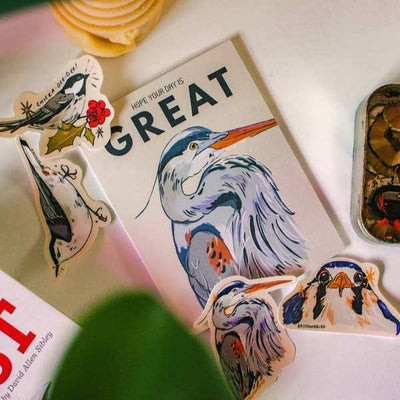 Great Blue Heron Birthday Card | Brush + Bird Paper Co. | boogie + birdie
