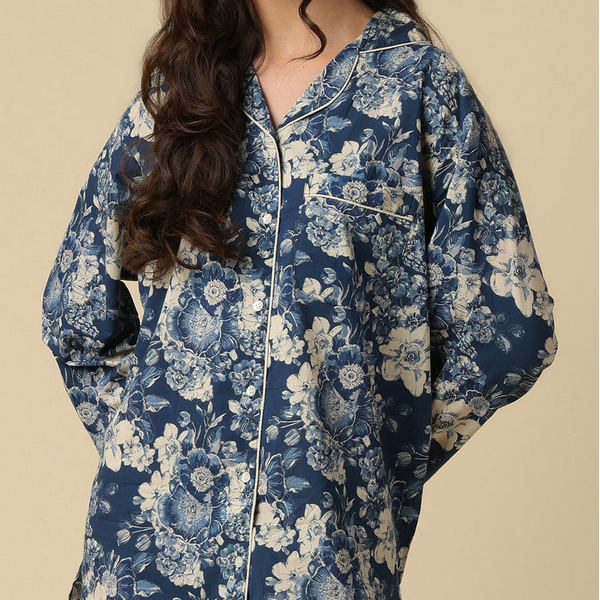Greer Cotton Nightshirt (N281N) | Mahogany | boogie + birdie
