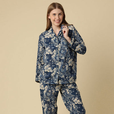 Greer Cotton Pajama Set (N281PJ) | Mahogany | boogie + birdie