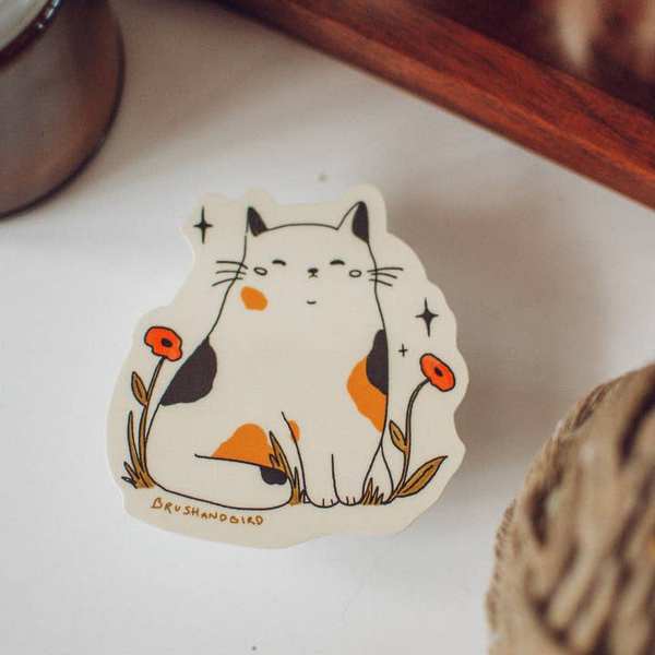 Grumpy Cat Sticker | Brush + Bird Paper Co. | boogie + birdie