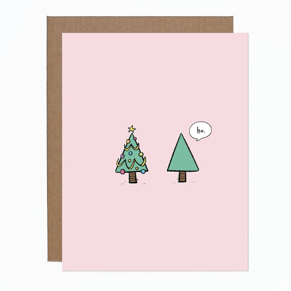Ho Christmas Tree Card | carolyndraws | boogie + birdie