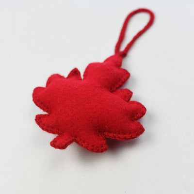 Maple Leaf Hand Embroidered Ornament (SQ63) | Holiday | boogie + birdie