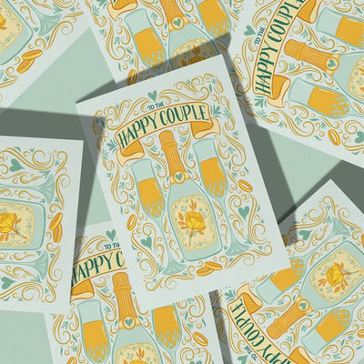 Happy Couple Wedding Card | Carabara Designs | boogie + birdie