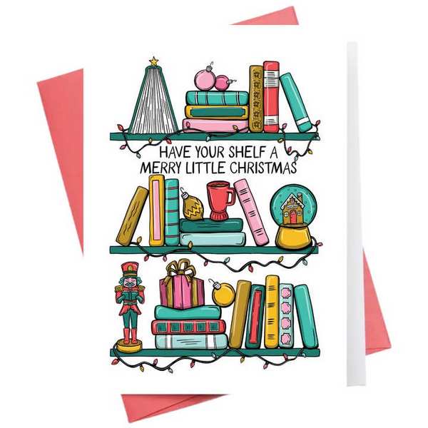 Have Your Shelf a Merry Little Christmas Card | Inkwell Cards | boogie + birdie