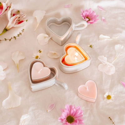 Ceramic Heart Tealight Holder | Mimi & August | boogie + birdie