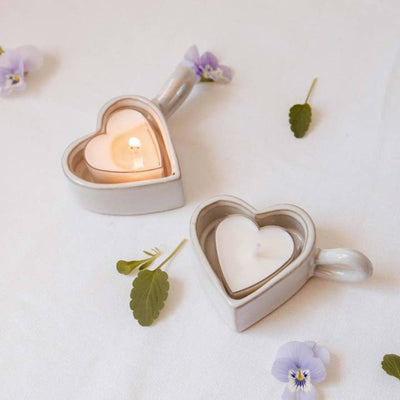 Ceramic Heart Tealight Holder | Mimi & August | boogie + birdie