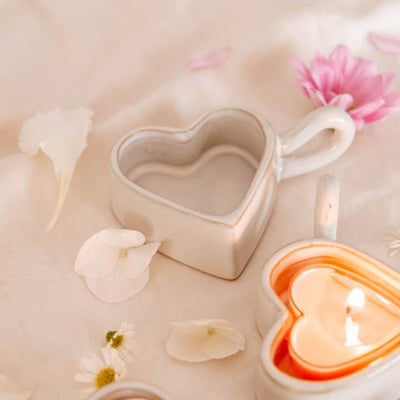 Ceramic Heart Tealight Holder | Mimi & August | boogie + birdie