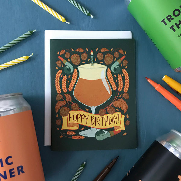 Beer Hoppy Birthday Card | Carabara Designs | boogie + birdie