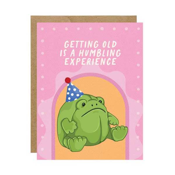 Getting Old is a Humbling Experience Birthday Card | Simple Whimsy | boogie + birdie