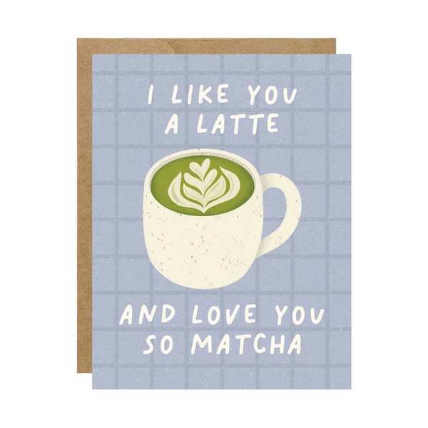 I Like You A Latte & Love You So Matcha Card | Simple Whimsy | boogie + birdie