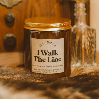 I Walk The Line Candle | Shy Wolf Candles | boogie + birdie