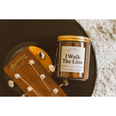 I Walk The Line Candle | Shy Wolf Candles | boogie + birdie