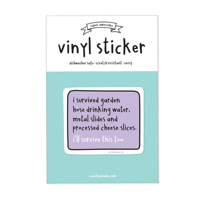 I'll Survive This Gen X Sticker | carolyndraws | boogie + birdie