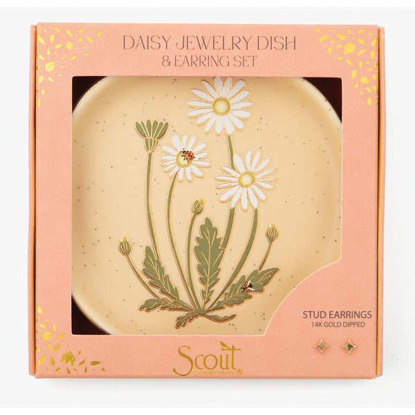 Daisy Trinket Dish And Stud Earring Set | Scout | boogie + birdie

